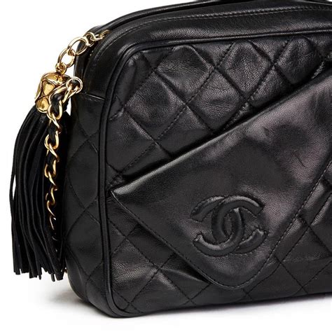 black camera bag chanel|Camera bag, Lambskin, black — Fashion .